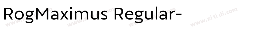 RogMaximus Regular字体转换